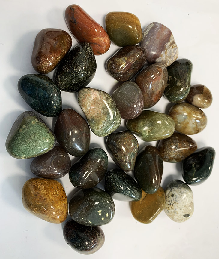 Mescolare pietre diaspro rotolate 250g