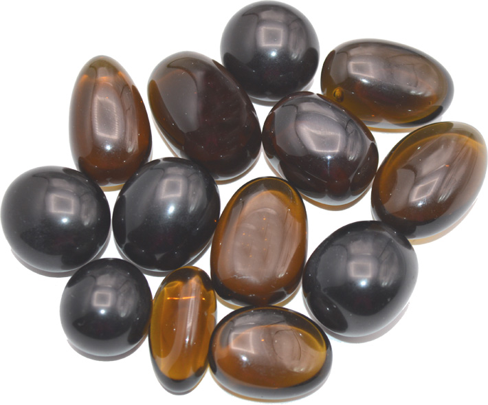 Obsidian smoked stones rolled 250g