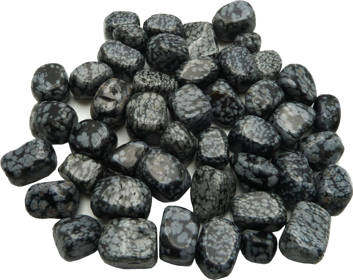 Obsidienne neigeuse Small roulées 250g