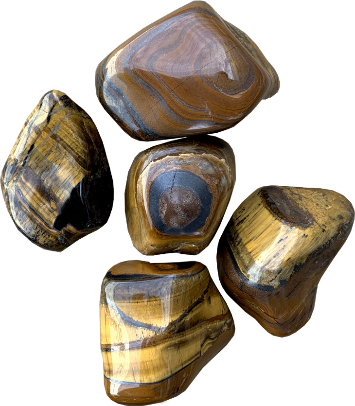 Oeil de tigre Large pierres roulées 250g