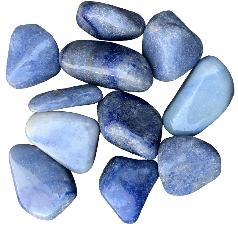 Blue Quartz  tumbled stones 250g