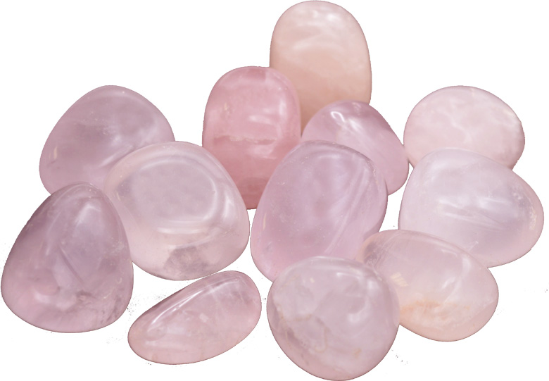 Quartz rose pierres roulées 250g