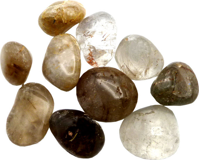 Quartz rutile extra pierres roulées 250g