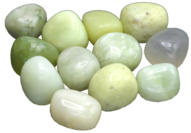 Serpentine jade pierres roulées 250g