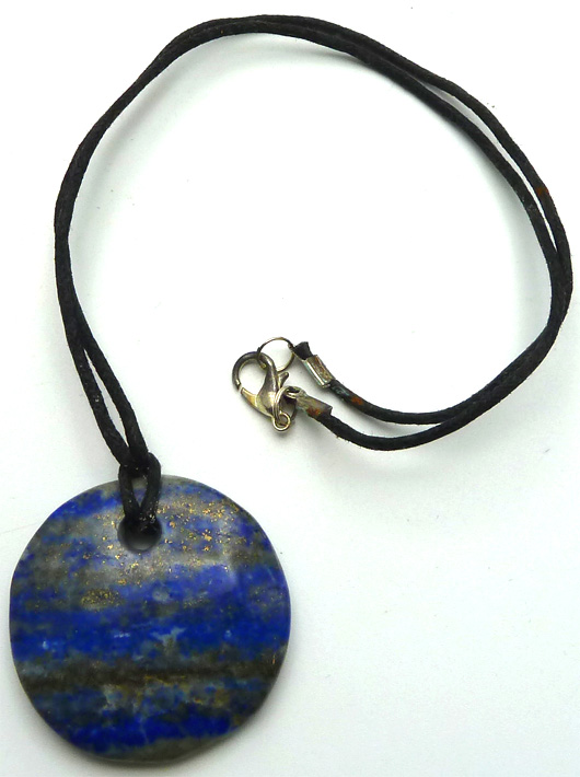 Pendentif disque Lapis Lazuli