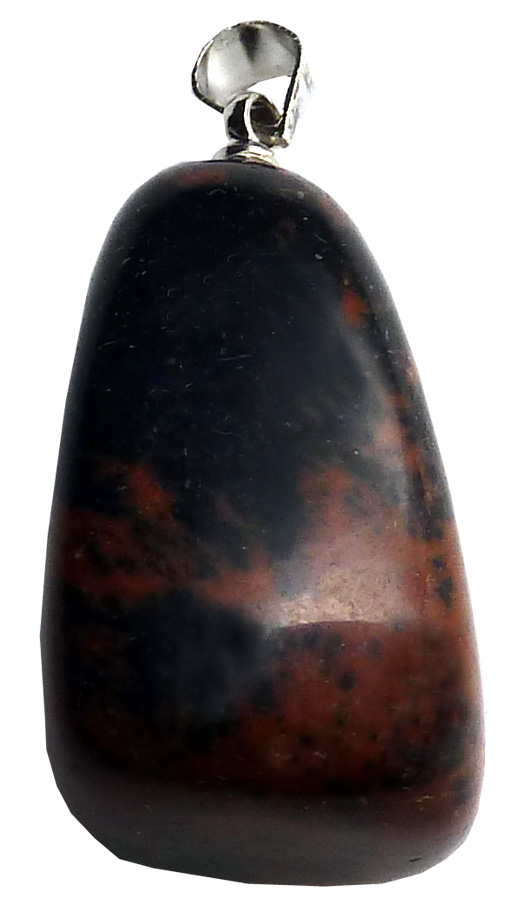 Mahogany Obsidian tumbled pendant 3cm