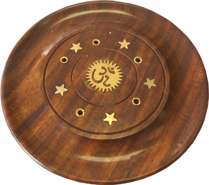 Porte encens en bois rond om 10cm