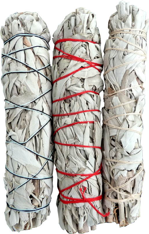 Natural white sage smudge 3x40g 12cm