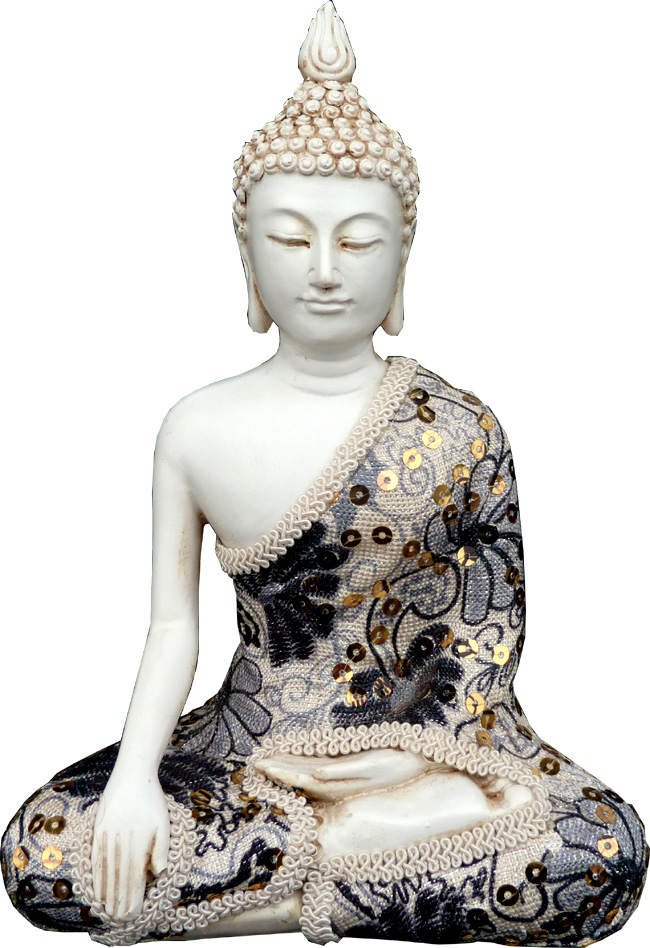 Bouddha salueur méditation 21cm