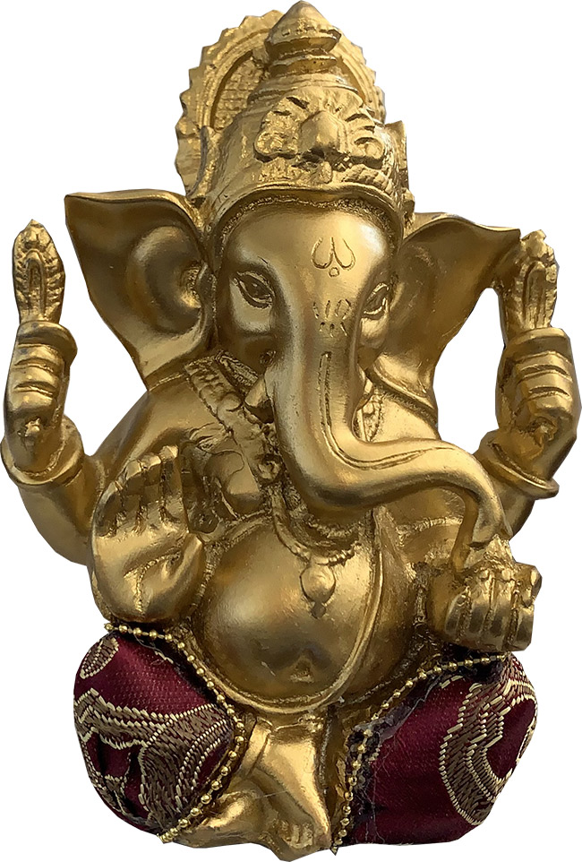 Ganesh or & noir 13cm