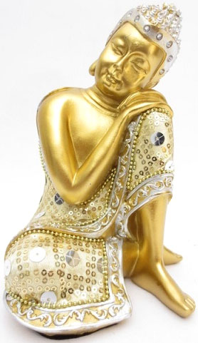 Sleeping buddha gold 19cm