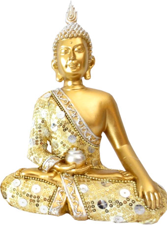 Thai Buddha gold 22cm