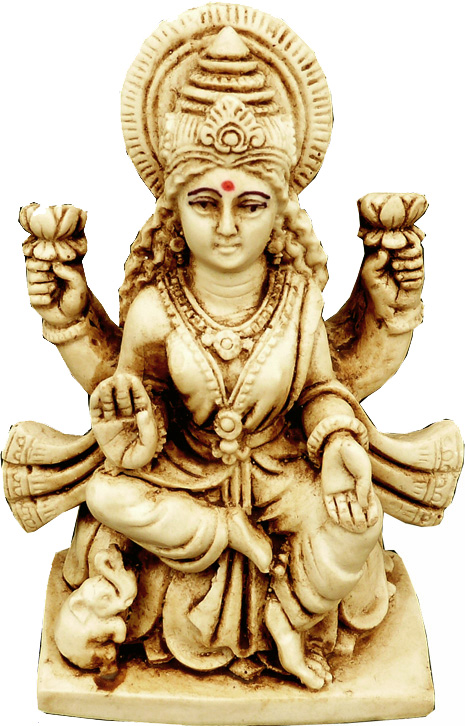 Statue laxmi résine 11cm