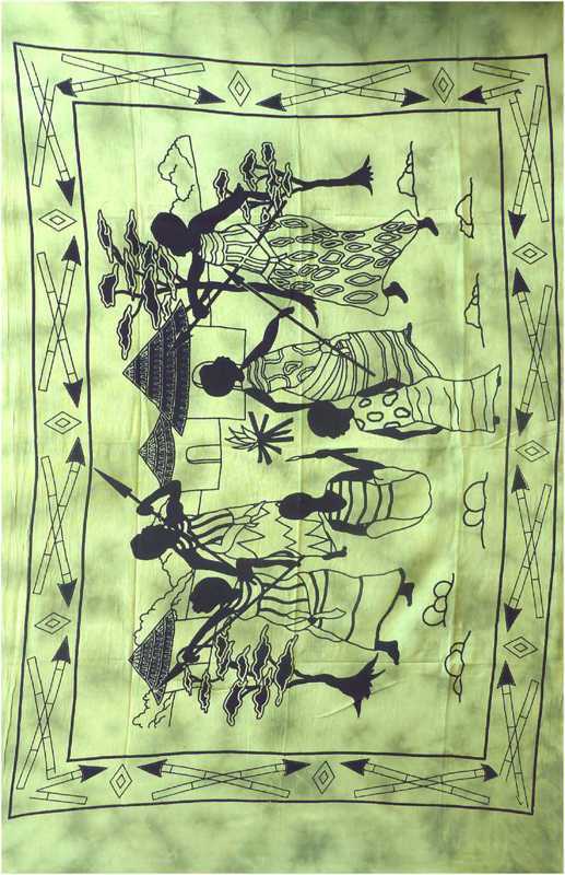 Tenture village africain PM